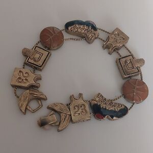 Vtg Rare Collectible Tofa Style Slider Bracelet Michael Jordan Basketball